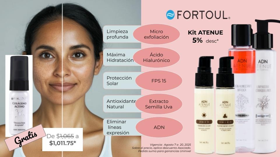 5% en Kit Facial Atenué + Gratis Colágeno activo